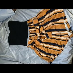 Half shirt and shorts